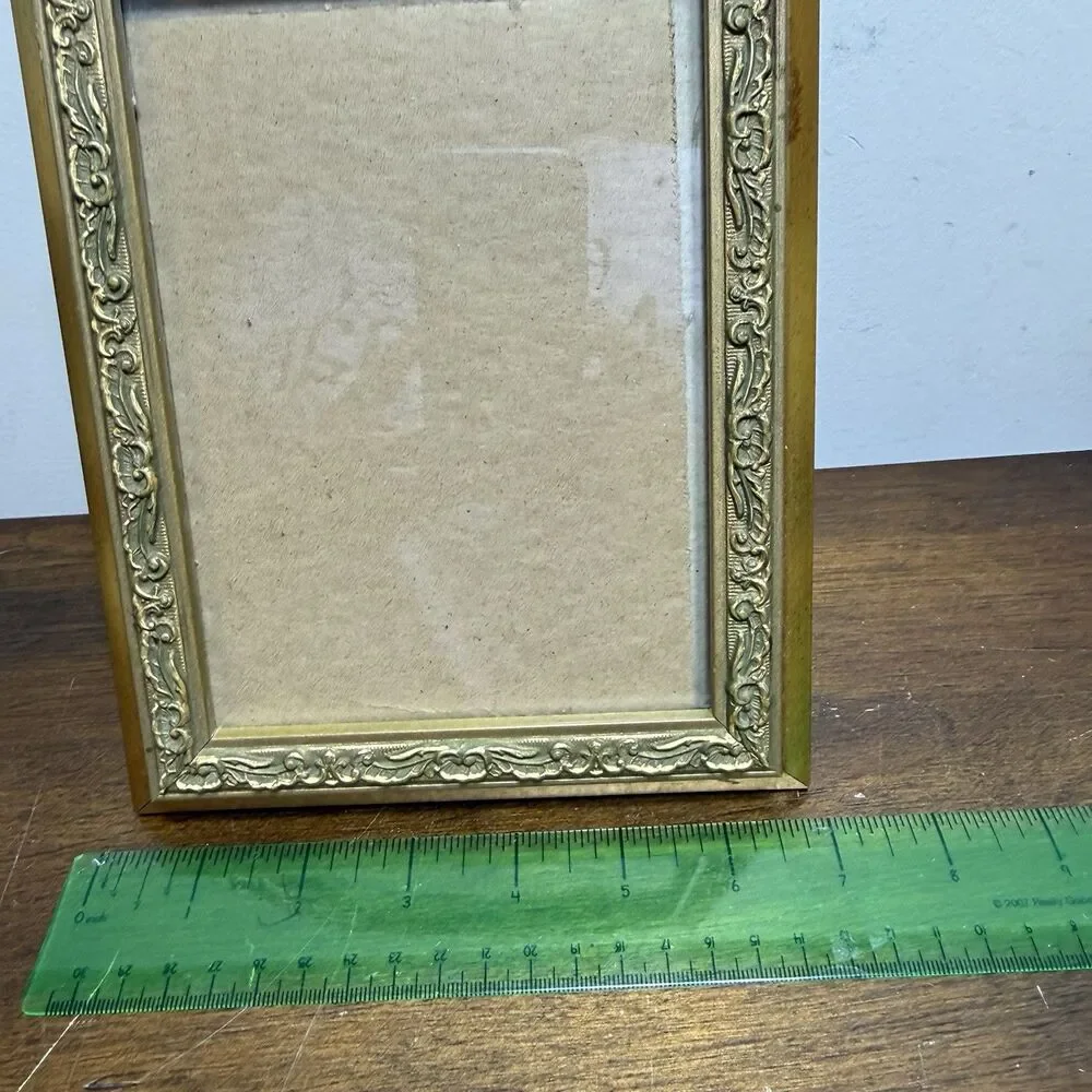 Vintage Picture Frame 5x7 Hollywood Regency French Country Baroque Gold Ornate